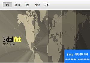 globa全站点世界地图标题多页网站模板