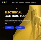 ELECTRICAL橙色电气公司服务响应式网站模板