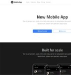 New Mobile App响应式网站模板