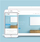 清新排版家具设计类别自适应网站模板