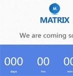 matrix干净主题现代平面外观简约大气网站模板