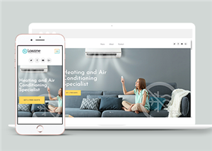 响应式空调安装维修服务公司网站静态模板