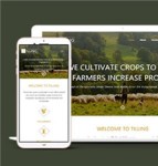 农业耕作响应式网站单页面HTML5模板