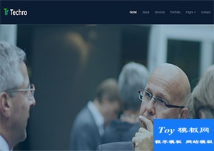 techro多功能大气酷炫响应式多页面网站模板