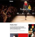 Fashion Show时装走周秀展台html5模板