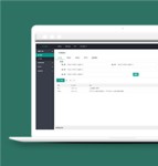 绿色企业业务办公系统后台网站模板