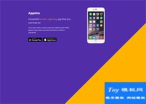 css3斜纹Appster公司开发官网模板