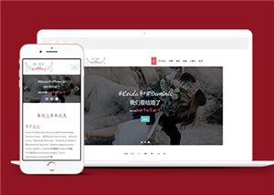 图文简洁浪漫婚礼请柬HTML5网站模板