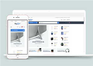 高端电子产品电子商务公司网站模板