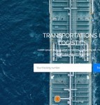 Depot导向式蓝色海洋运输服务公司web网站模板