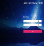 Lambent蓝黑色星空登录表单web网站模板