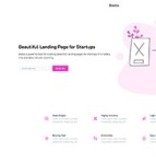 轻量化设计初创公司bootstrap4模板