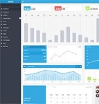蓝色扁平化Flat bootstrap后台系统模板