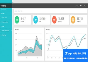 Hybrid精品ui资讯主页分析后台Bootstarp网站模板
