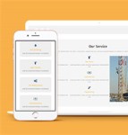 简约大型项目施工企业响应式网站模板