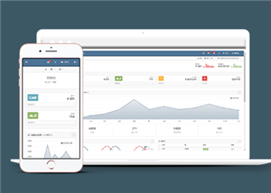 响应式图形统计后台管理系统网站模板