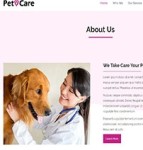 Pet care精品宠物护理医院协会引导式网站模板