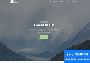 Meteor整站企业博客文章响应式网站首页模板