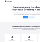 干净响应式黑白Bootstrap 4模板