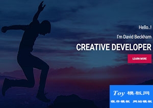 creative炫酷界面创意个人简历响应式模板网站