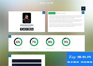 简单User Ui Kit html代码模板