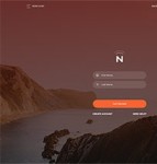 后台登录Now UI框架login page模板