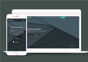 响应式移动应用APP程序开发企业官网模板