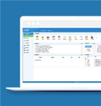 蓝色经典日常办公OA管理系统后台模板