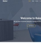 Baker导向式设计师工作室程序化web网站模板