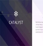 催化剂catalyst蓝色单页网页模板