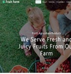 Fruit Farm水果采摘农家乐引导式单页网站模板