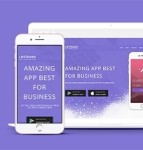 紫色精品APP应用宣传官网html5模板