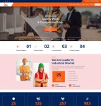 HTML5工程建筑工业服务公司网站模板