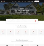 HTML5房地产创意服务顾问网站模板