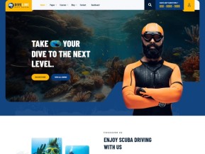 HTML5潜水培训机构网站模板
