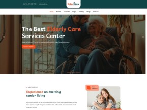 HTML5老年护理服务中心网站模板