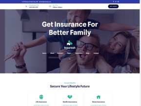 现代保险服务公司HTML5网站模板