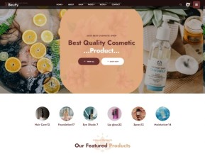 HTML5化妆品店在线宣传网站模板