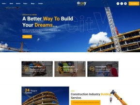 响应式工业建筑服务公司网站模板