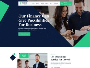 财务审计金融咨询服务公司网站模板