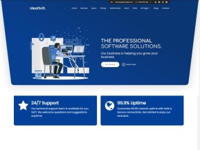 HTML5软件解决方案服务公司网站模板