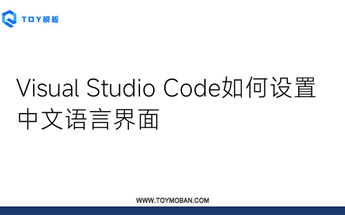 Visual Studio Code如何设置中文语言界面