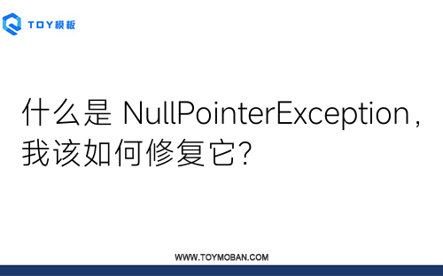 什么是 NullPointerException，我该如何修复它？